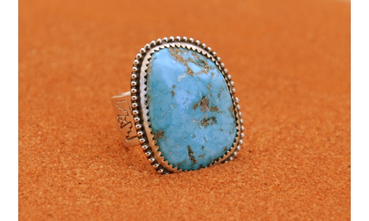 Bague turquoise Kingman Taille 56