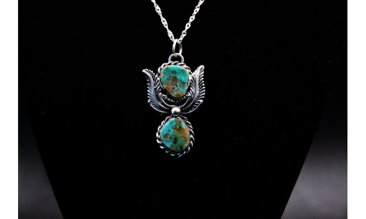 Kingman turquoise pendant