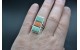 Bague turquoise et spiny oyster Taille 60