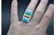 Bague turquoise et spiny oyster
