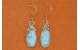 Boucles d'oreilles turquoises Number 8