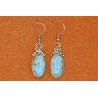Boucles d'oreilles turquoises Number 8