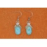 Boucles d'oreilles turquoises Sierra Blue