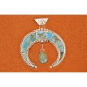 Pendentif Naja turquoise