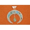 Pendentif Naja turquoise