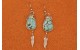 Number 8 turquoise Earrings