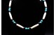 Kingman turquoise and bones Necklace