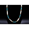 Collier os et turquoises Kingman