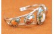 Oyster copper turquoise Bracelet