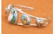 Oyster copper turquoise Bracelet