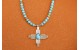 Turquoise Zia cross Necklace