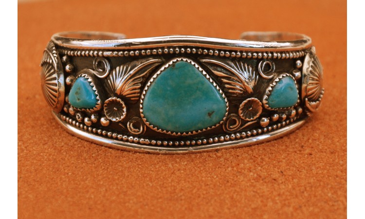 Kingman turquoise cuff