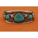 Kingman turquoise cuff