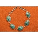 Bracelet gourmette turquoise