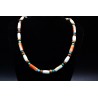 Turquoise spiny oyster and bones Necklace