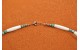 Turquoise spiny oyster and bones necklace