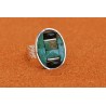 Bague turquoise et onyx Taille 63