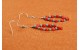 Boucles d'oreilles corail et turquoise