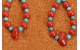 Boucles d'oreilles corail et turquoise