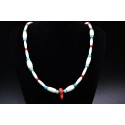 Collier turquoise et corail