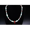 Collier turquoise et corail