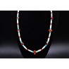 Collier turquoise et corail