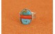 Bague turquoise et corail Taille 64
