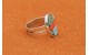 Bague turquoise et corail Taille 64
