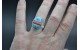 Bague turquoise et corail Taille 64