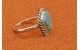 Bague Navajo turquoise Kingman taille 55