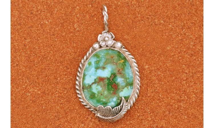 Sonoran Gold Turquoise Pendant