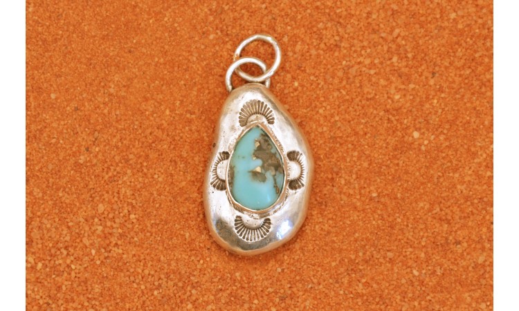 Kingman turquoise pendant