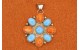 Pendentif turquoise et spiny oyster