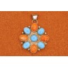Pendentif turquoise et spiny oyster