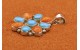 Pendentif turquoise et spiny oyster