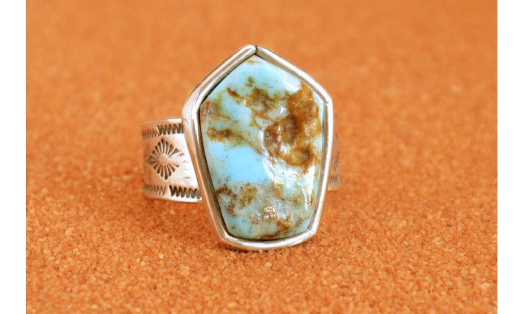 Chevalière turquoise Taille 64