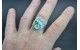 Turquoise Men Ring Size 10 1/2