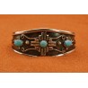 Bracelet croix Zia et turquoises