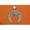 Pendentif Naja turquoise