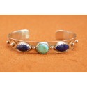Bracelet turquoise et lapis lazuli