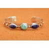 Bracelet turquoise et lapis lazuli