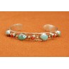 Turquoise and coral Bracelet