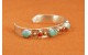 Bracelet turquoises et corail