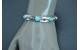 Turquoise and coral Bracelet