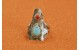 Turquoise and coral Ring