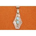 Spearhead and turquoise Pendant