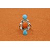Bague turquoise et spiny oyster