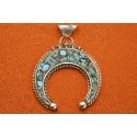 Pendentif Naja turquoise