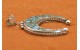 Pendentif Naja turquoise