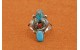 Bague turquoise et corail